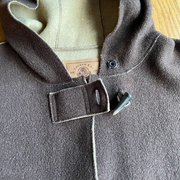 RALPH LAUREN Brown Wool Jacket Petite Large - Picture 3 of 10